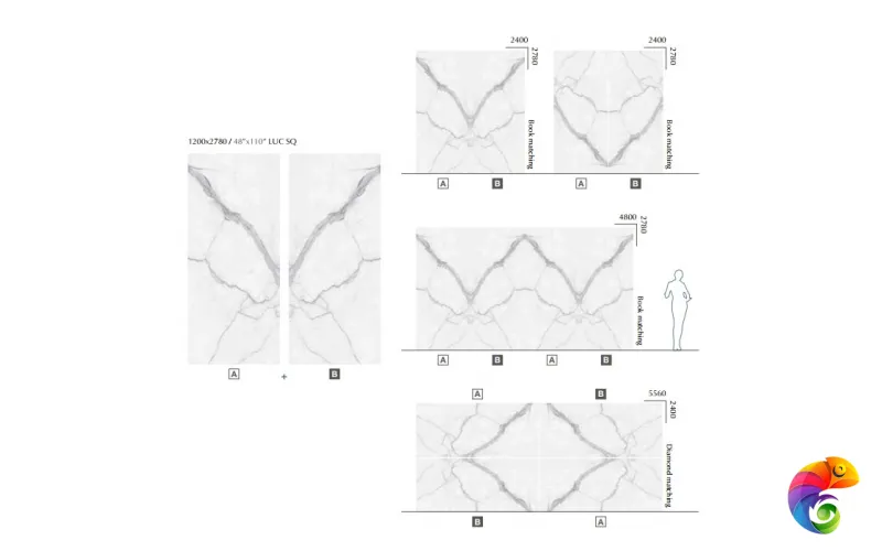 MIRAGE STATUARIO EXTRA CP 01 BOOKMATCH B LUC SQ 120х278x6