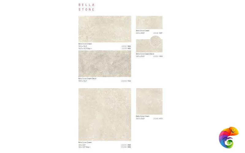 COLORKER BELLA STONE CREAM DECOR 59.5х119.2 M-84