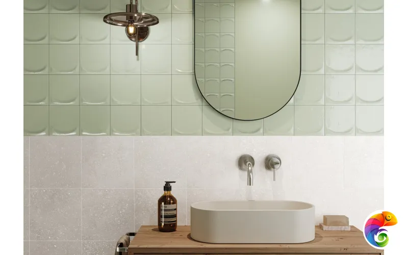 HARMONY DRIP MINT 13.2х13.2 Q-77