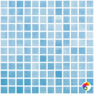 VIDREPUR COLORS NIEBLA AZUL TURQUESA (2.5х2.5) 31.5х31.5