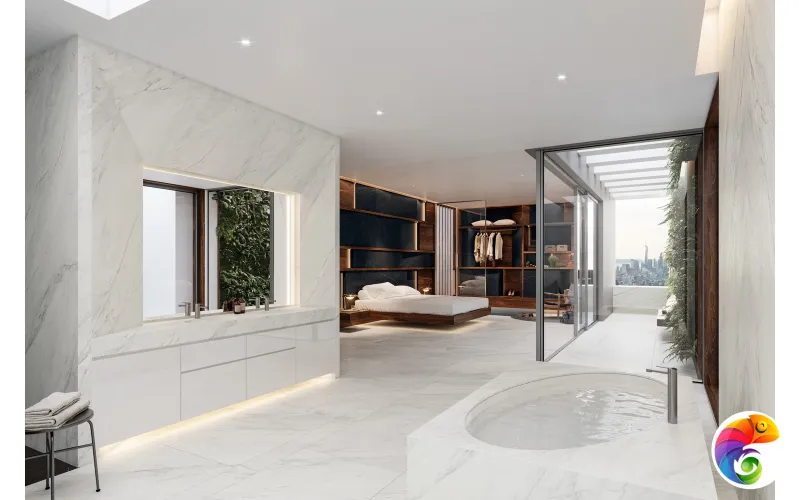 PORCELANOSA XLIGHT GLEM WHITE POLISHED 120х120х6 G-2530