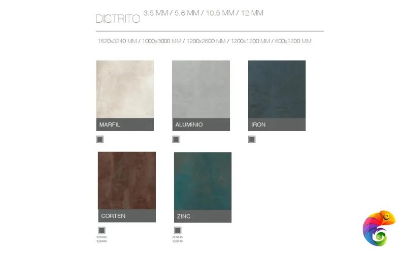 GRESPANIA COVERLAM DISTRITO ALUMINIO 120х260x5.6