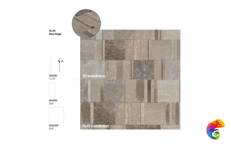 MIRAGE PECE GRIGIA OL 04 TABULATE 3х20x2