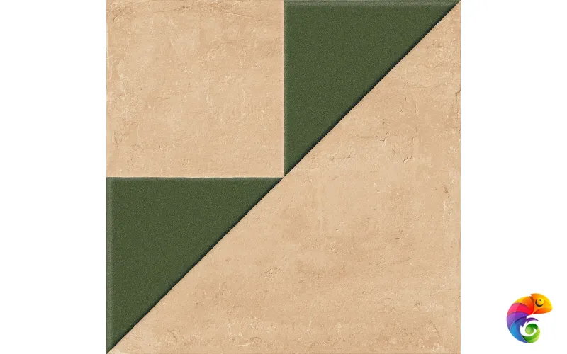 HARMONY KORA CLAY DECOR GREEN LT 22.3х22.3 Q-61