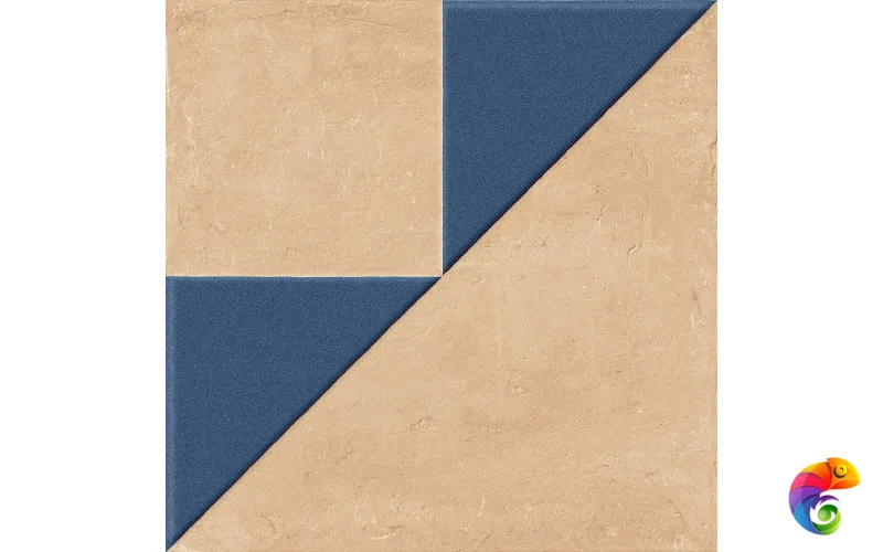 HARMONY KORA CLAY DECOR BLUE LT 22.3х22.3 Q-61