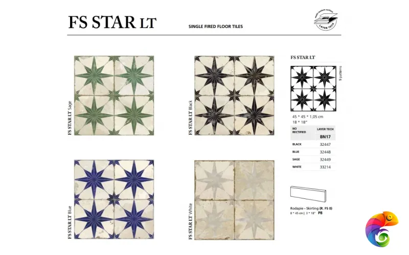 PERONDA FS STAR BLUE LT 45х45 BN-17