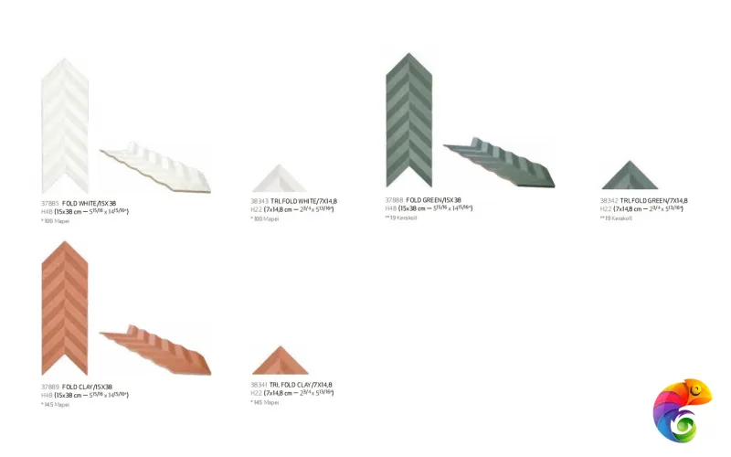 HARMONY FOLD WHITE 15х38 H-48
