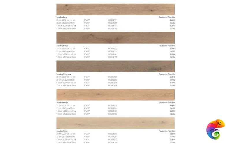 PORCELANOSA LONDON OLIVO 23х150 G-385