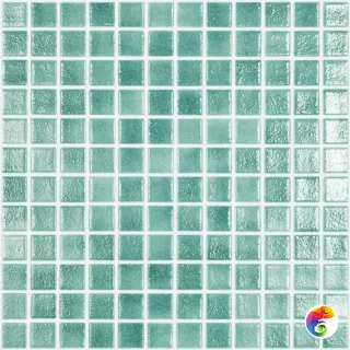 VIDREPUR COLORS NIEBLA TURQUESA (2.5х2.5) 31.5х31.5