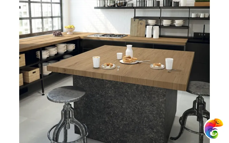 GRESPANIA COVERLAM BLUE STONE NEGRO 120х260x3.5