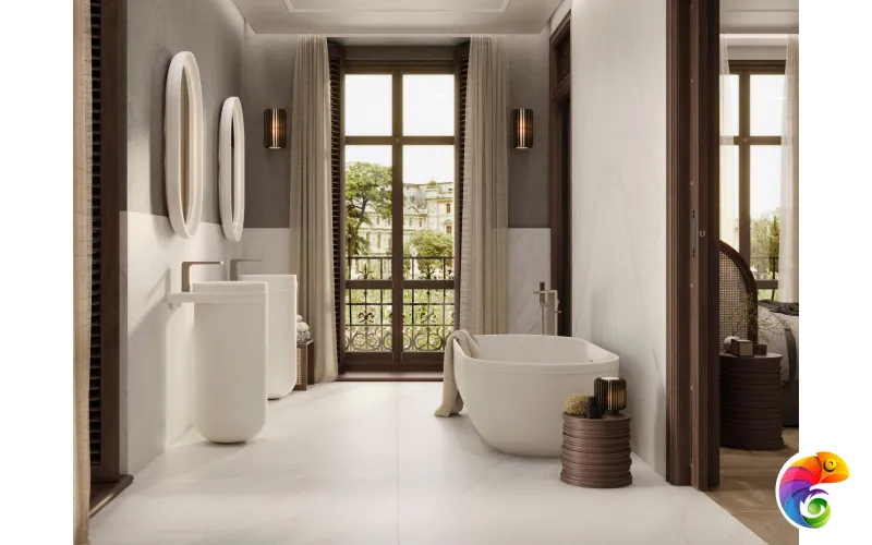 PORCELANOSA  XLIGHT GLEM WHITE NATURE 59.6х120 G-2541