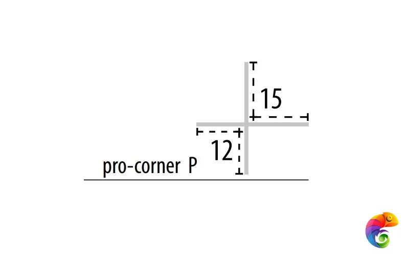BUTECH PRO-CORNER P ALUMINIO ANODIZED 12/15 mm