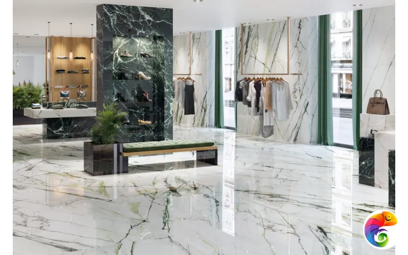 PORCELANOSA XLIGHT CALACATTA GREEN 04 SILK 120х270 G-2705