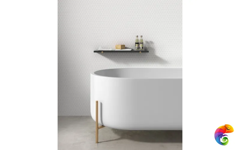 VIDREPUR CIRCLE WHITE MT (2.5Х2.5) 30.6х31.4