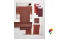 HARMONY PIQUE WAFFLE BORDEAUX 20х40 Q-40