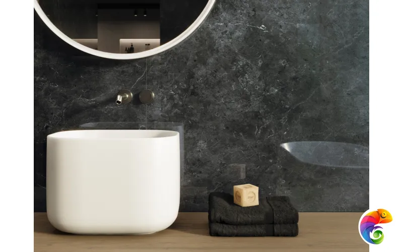 PORCELANOSA XLIGHT NERO VELLUTO POLISHED 120х270 G-2515