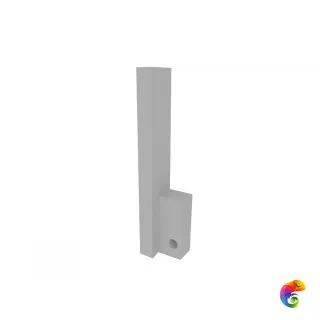 BUTECH PRO-SKIRTING LED TAPA SILVER 13x60x5