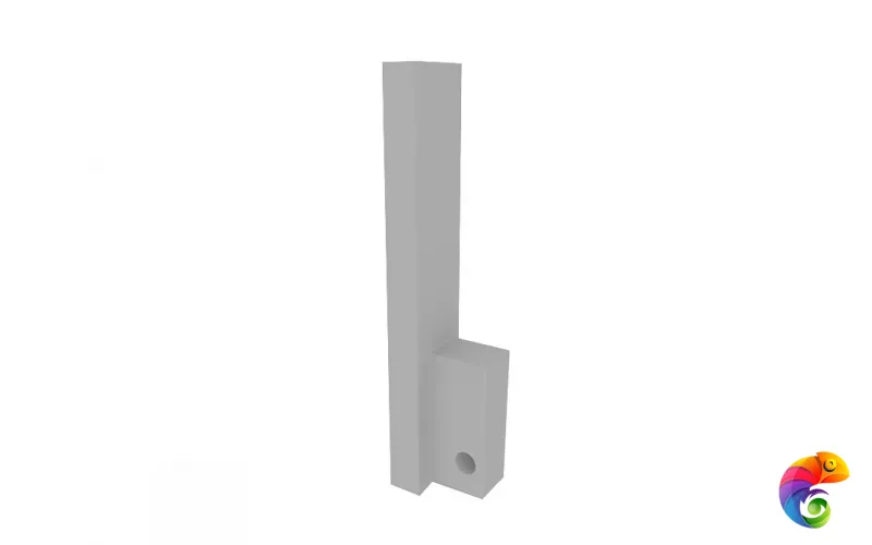 BUTECH PRO-SKIRTING LED TAPA SILVER 13x60x5