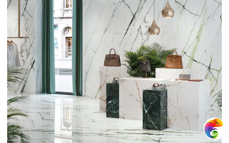 PORCELANOSA XLIGHT CALACATTA GREEN 01 POLISHED 120х270 G-2705