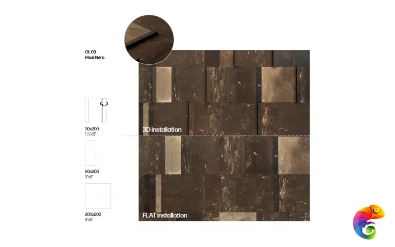 MIRAGE PECE NERO OL 05 TABULATE 20х20x2