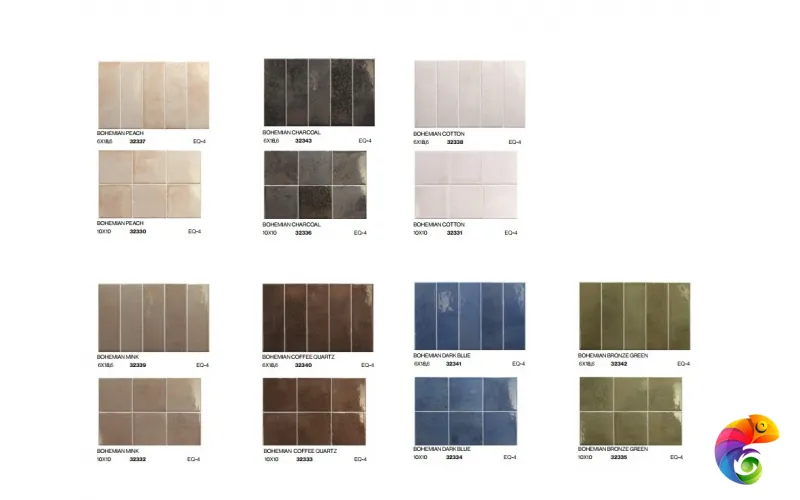 EQUIPE BOHEMIAN BRONZE GREEN 10х10 EQ-4