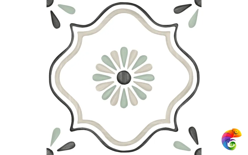 HARMONY TANGER SAND FLOWER 12.3х12.3 Q-39