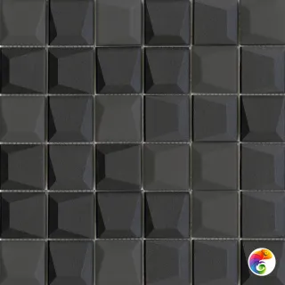 LANTIC EFFECT SQUARE BLACK 30x30x0,8 G-133