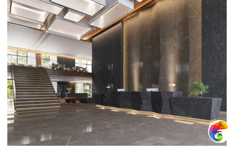 PORCELANOSA XLIGHT LIEM DARK POLISHED 120х120x6 G-2530