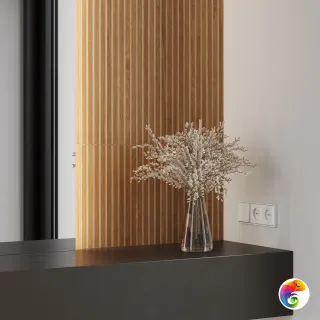 Wood Canarium Almond Stripes Laparet