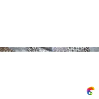 Берген Бордюр стеклянный серый 3,5х60