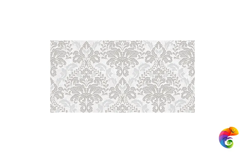Afina Damask Декор серый 08-03-06-456 20х40
