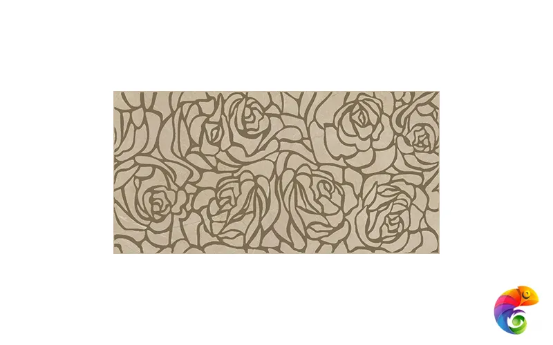 Serenity Rosas Декор коричневый 08-03-15-1349 20х40