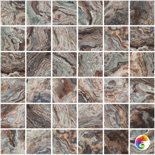 Brouni Мозаика коричневый 30х30