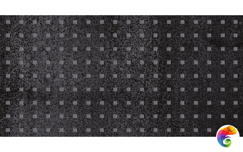 Metallica Pixel Декор чёрный 25х50