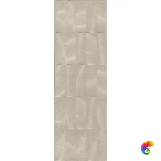 Безана Плитка настенная бежевая структура обрезной 12153R 25х75