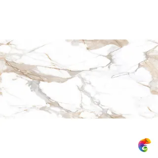 Calacatta Fairy Gold Керамогранит бежевый 60х120 Полированный