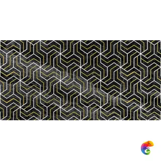 Crystal Fractal Декор чёрный 30х60