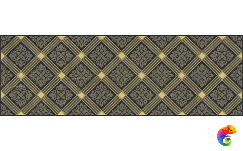 Royal Декор чёрный 20х60