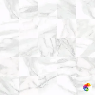 Olimpus Декор мозаичный белый MM34037 25х25