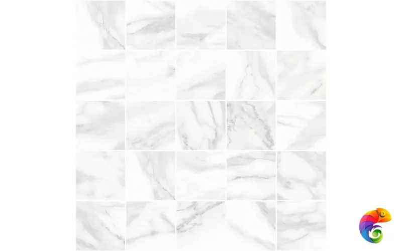 Olimpus Декор мозаичный белый MM34037 25х25