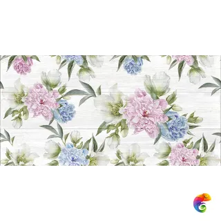 Land Плитка настенная белый узор 08-00-01-2672 20х40