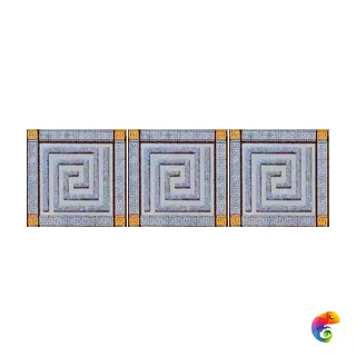 Пальмира Комплект стеклянных вставок (3шт/компл.) серый 5,5х5,5