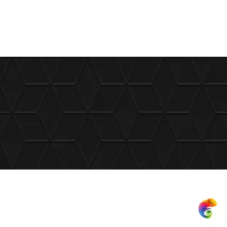 Tabu Плитка настенная чёрный рельеф 30х60