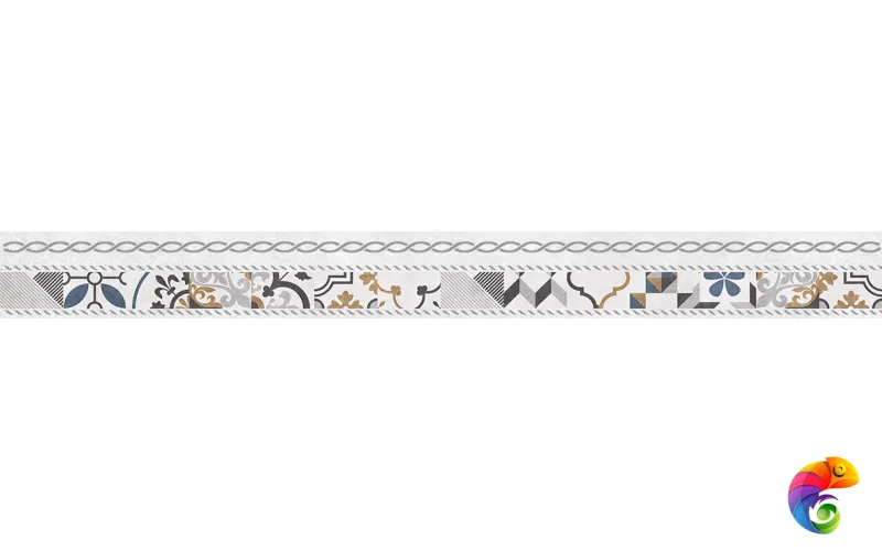 Alabama Бордюр микс серый 6х60