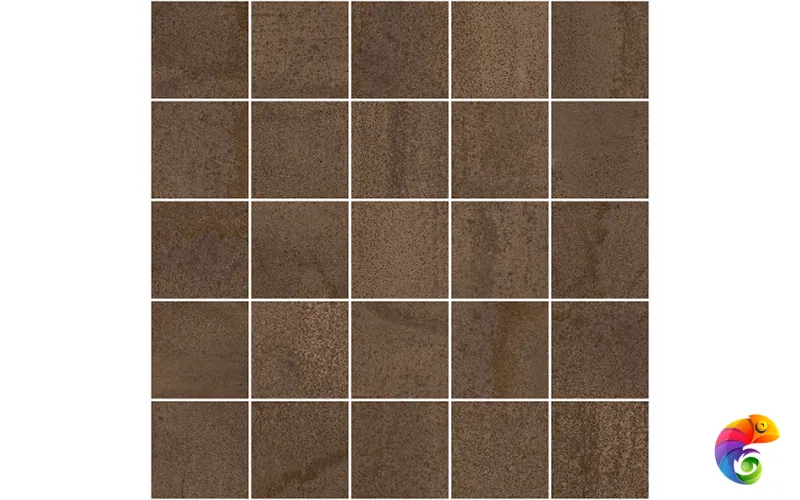 Metallica Декор мозаичный коричневый MM34035 25х25