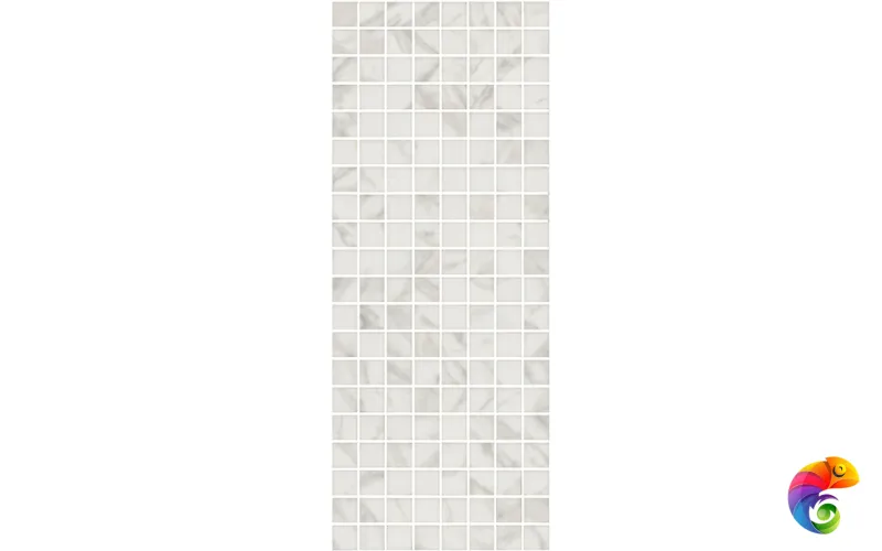 Алькала Декор белый мозаичный MM7203 20х50