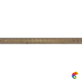 Пальмира Бордюр стеклянный бежевый 5х60