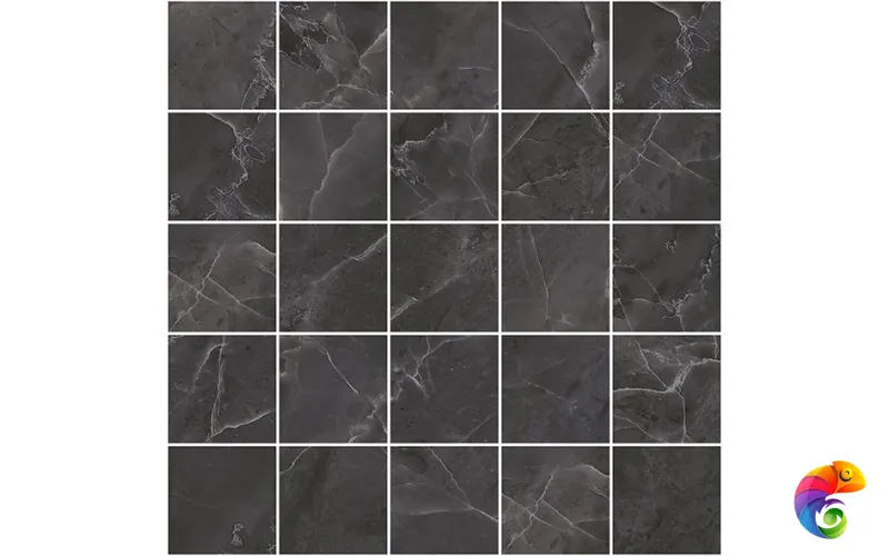 Olimpus Декор мозаичный чёрный MM34038 25х25