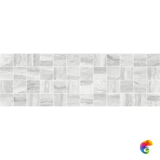 Glossy Декор мозаичный серый MM11188 20х60