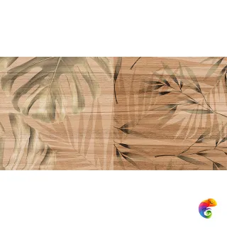 Organic Плитка настенная коричневый узор 08-01-15-2454 20х40